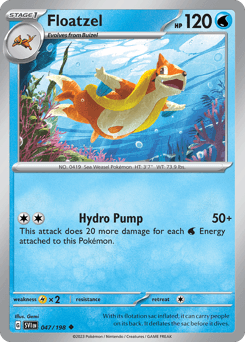 Floatzel Scarlet & Violet card