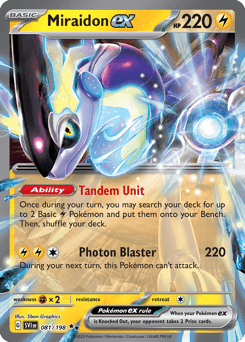 Miraidon ex Scarlet & Violet card