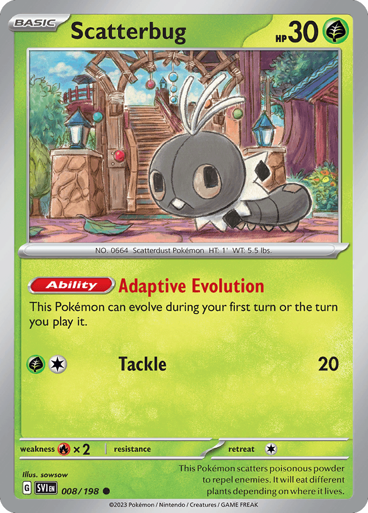 Scatterbug Scarlet & Violet card