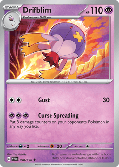 Drifblim Scarlet & Violet card