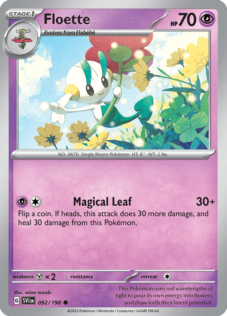 Floette Scarlet & Violet card