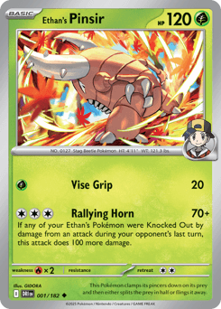 Ethan's Pinsir Destined Rivals card
