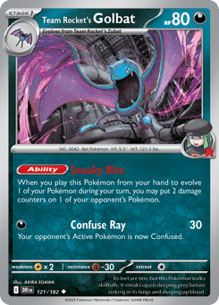 Team Rocket's Golbat Destined Rivals card