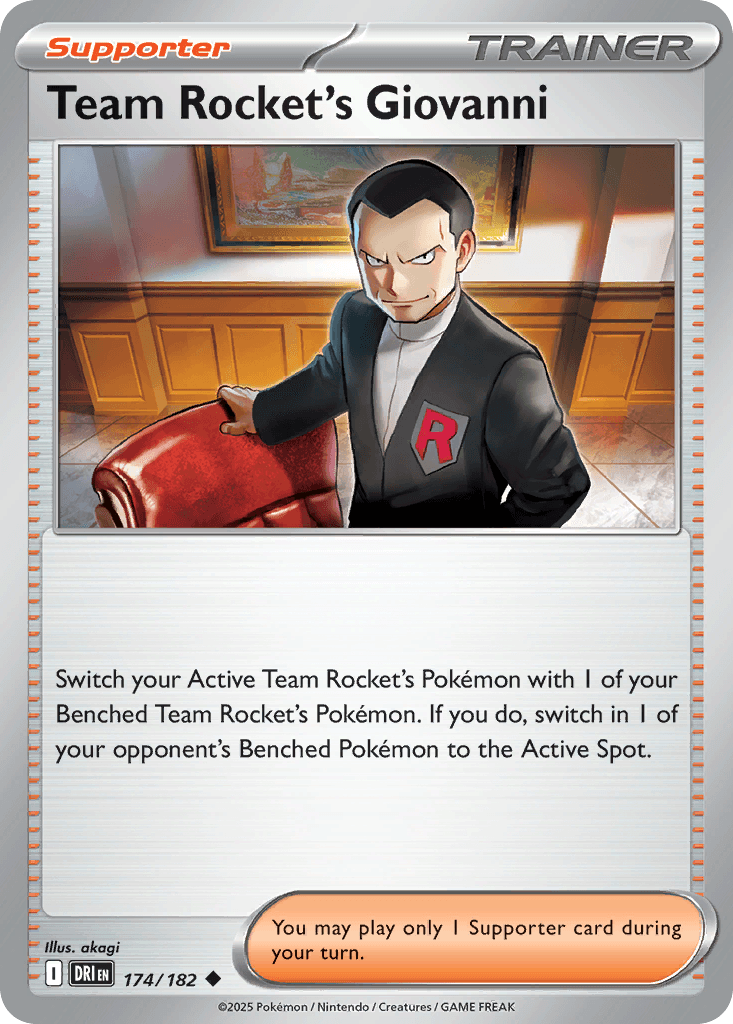 Team Rocket's Giovanni Destined Rivals card