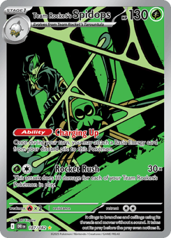 Team Rocket's Spidops Destined Rivals card