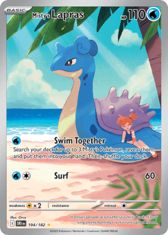Misty's Lapras Destined Rivals card