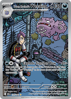 Team Rocket's Weezing Destined Rivals card