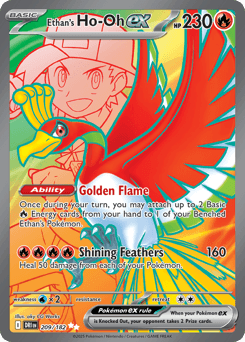 Ethan's Ho-Oh ex Destined Rivals card