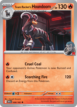 Team Rocket's Houndoom Destined Rivals card