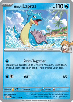 Misty's Lapras Destined Rivals card