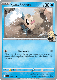 Cynthia's Feebas Destined Rivals card