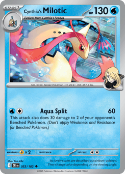 Cynthia's Milotic Destined Rivals card