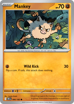 Mankey Destined Rivals card