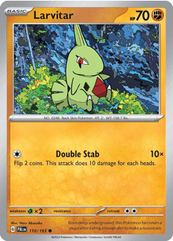 Larvitar Paldea Evolved card