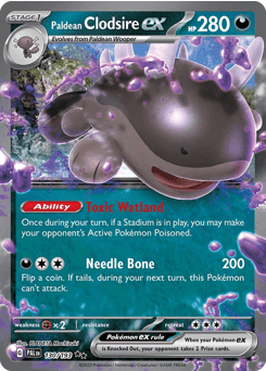 Paldean Clodsire ex Paldea Evolved card