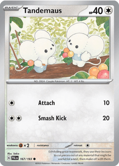 Tandemaus Paldea Evolved card