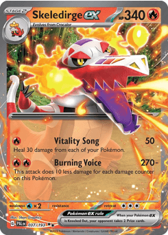 Skeledirge ex Paldea Evolved card