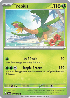 Tropius Paldea Evolved card