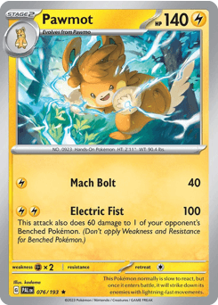 Pawmot Paldea Evolved card