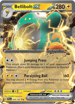 Bellibolt ex Paldea Evolved card