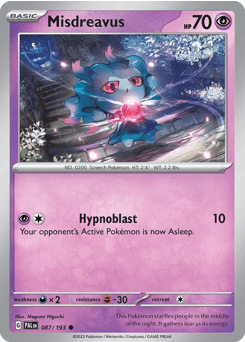 Misdreavus Paldea Evolved card