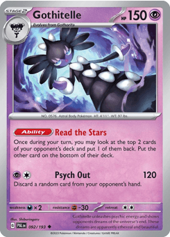 Gothitelle Paldea Evolved card