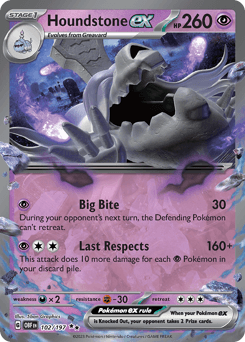 Houndstone ex Obsidian Flames card