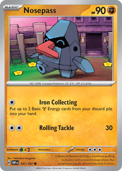 Nosepass Obsidian Flames card