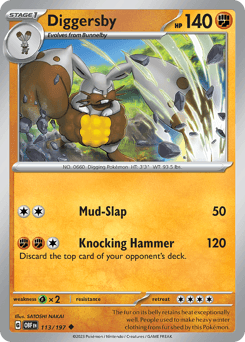 Diggersby Obsidian Flames card