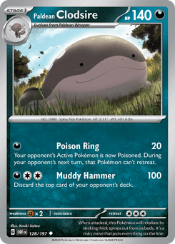 Paldean Clodsire Obsidian Flames card