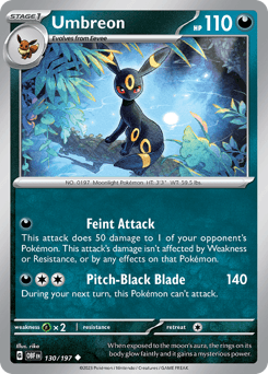 Umbreon Obsidian Flames card