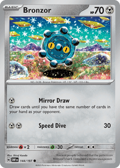 Bronzor Obsidian Flames card