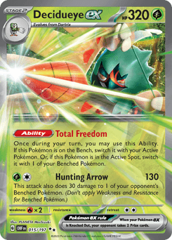 Decidueye ex Obsidian Flames card