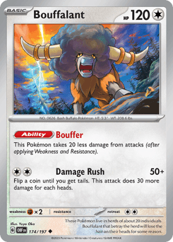 Bouffalant Obsidian Flames card
