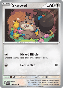 Skwovet Obsidian Flames card