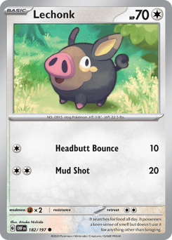 Lechonk Obsidian Flames card