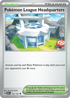Pokémon League Headquarters Obsidian Flames card