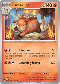 Camerupt Obsidian Flames card