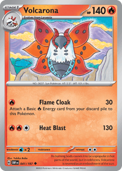 Volcarona Obsidian Flames card
