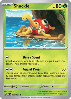 Shuckle Obsidian Flames card