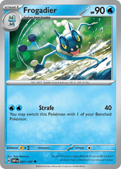 Frogadier Obsidian Flames card