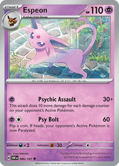 Espeon Obsidian Flames card