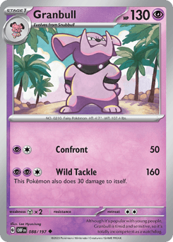 Granbull Obsidian Flames card