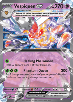 Vespiquen ex Obsidian Flames card