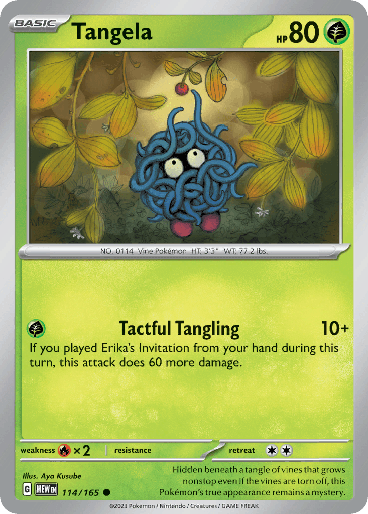 Tangela 151 card