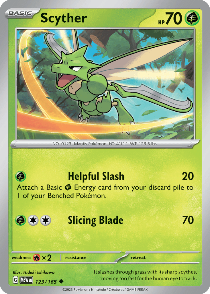 Scyther 151 card