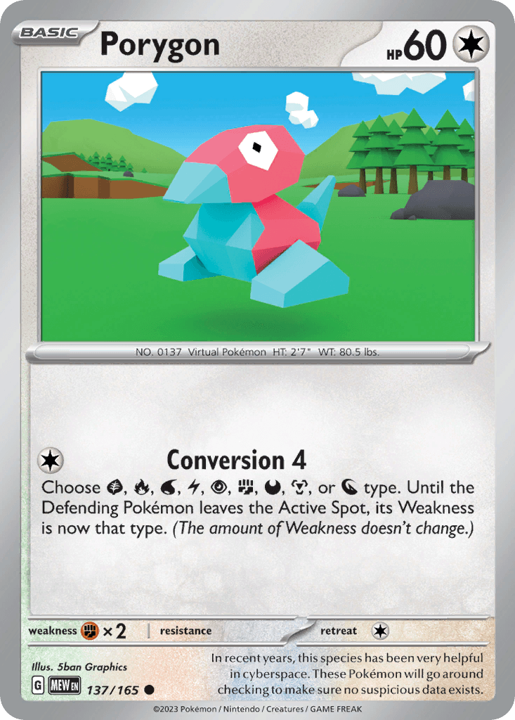 Porygon 151 card