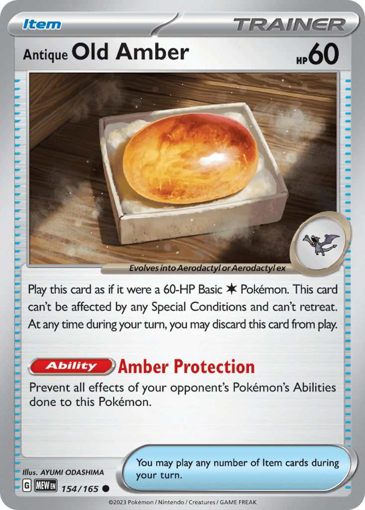 Antique Old Amber 151 card