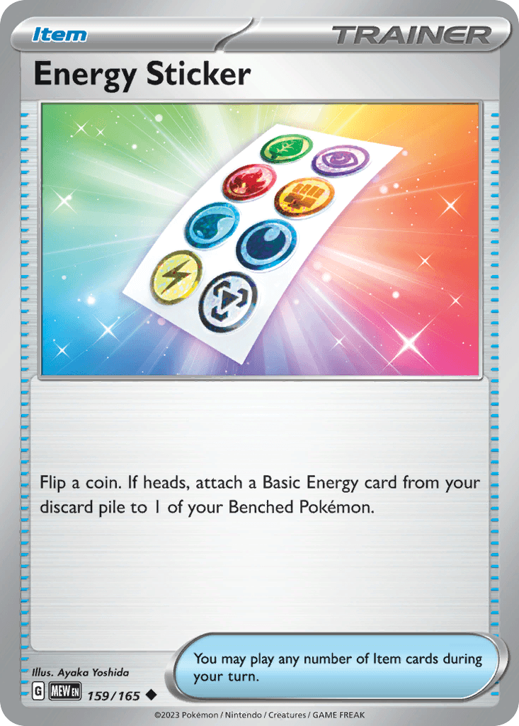 Energy Sticker 151 card