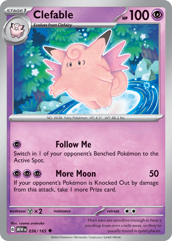 Clefable 151 card
